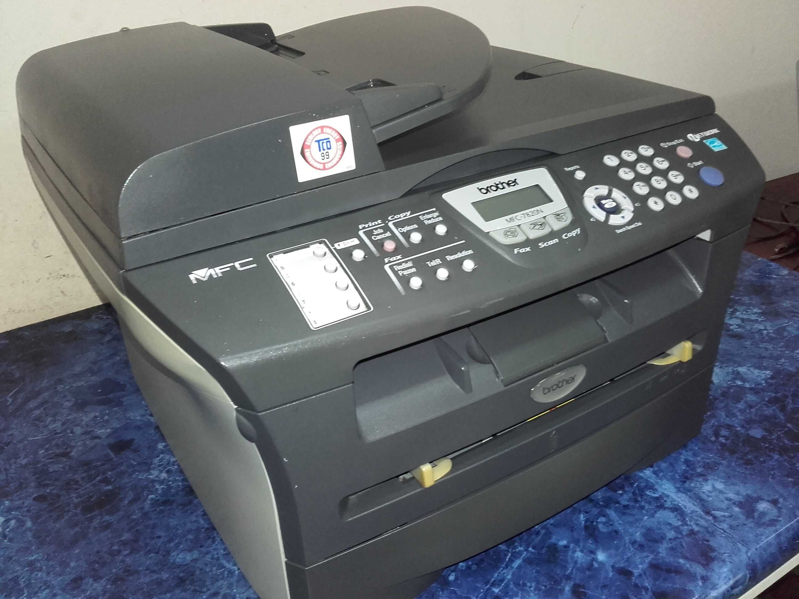 Отличен!!! Лазерен принтер, скенер и копир 3 в 1  Brother MFC 7820N