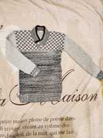 Плътна елегантна зимна блуза за момче 12-13