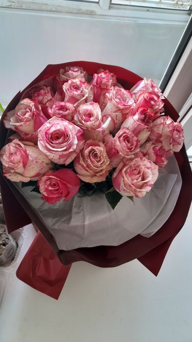 Цветы Роза 21 шт