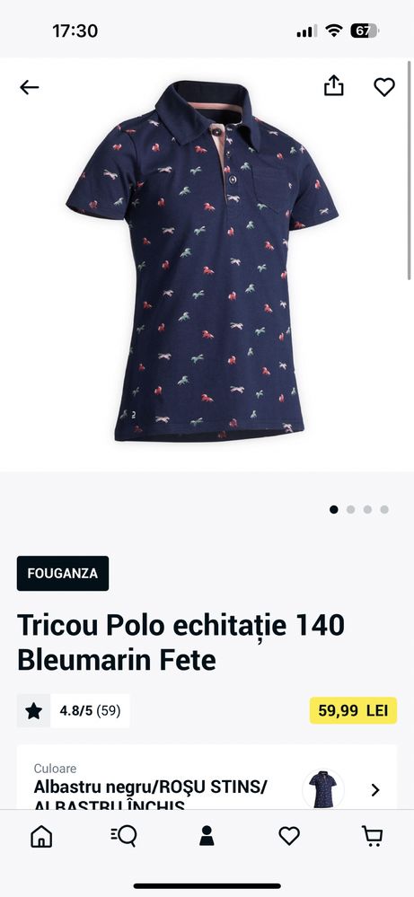 Tricou Polo echitatie