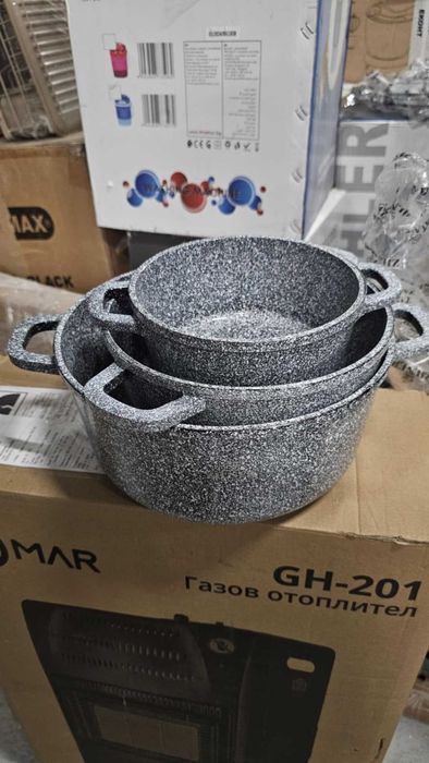 Луксозен комплект съдове за готвене ZILNER ZL-7076, 7 части, Мостра