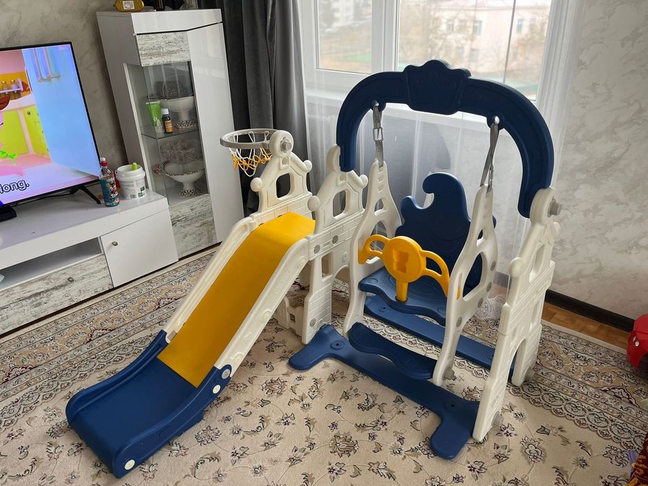 горка качель 2в1