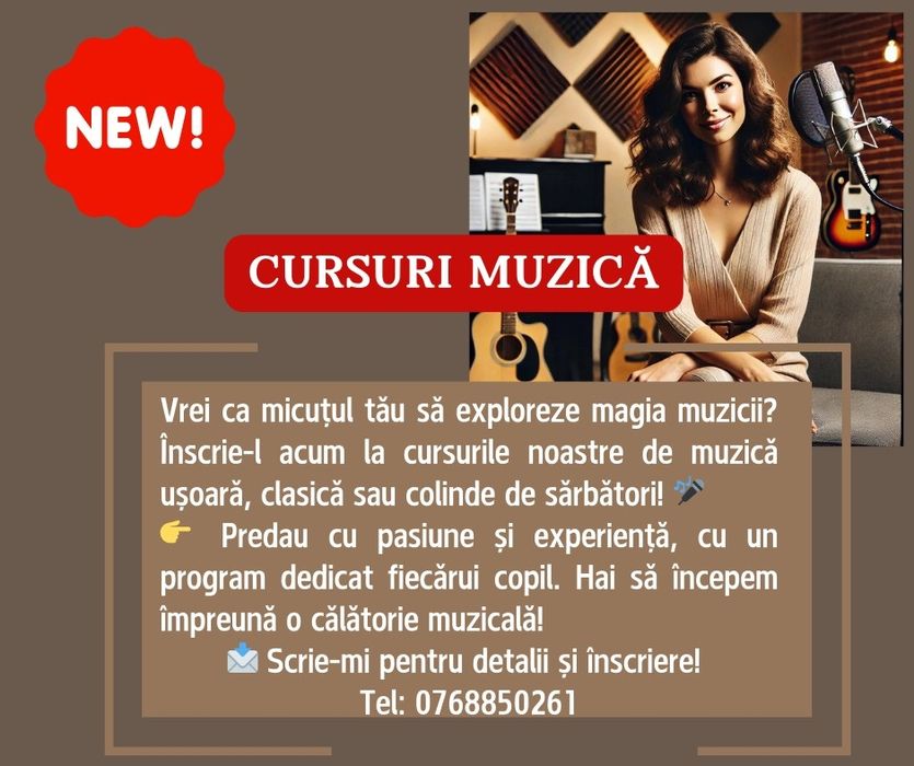 Lecții de muzica,pregătire pentru admitere la licee și facultate