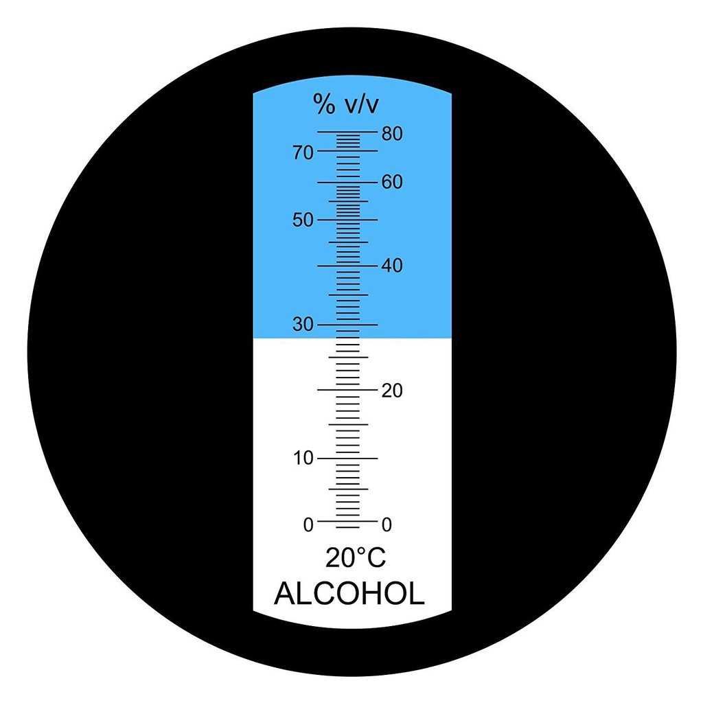 Рефрактометър спиртомер за измерване на алкохол