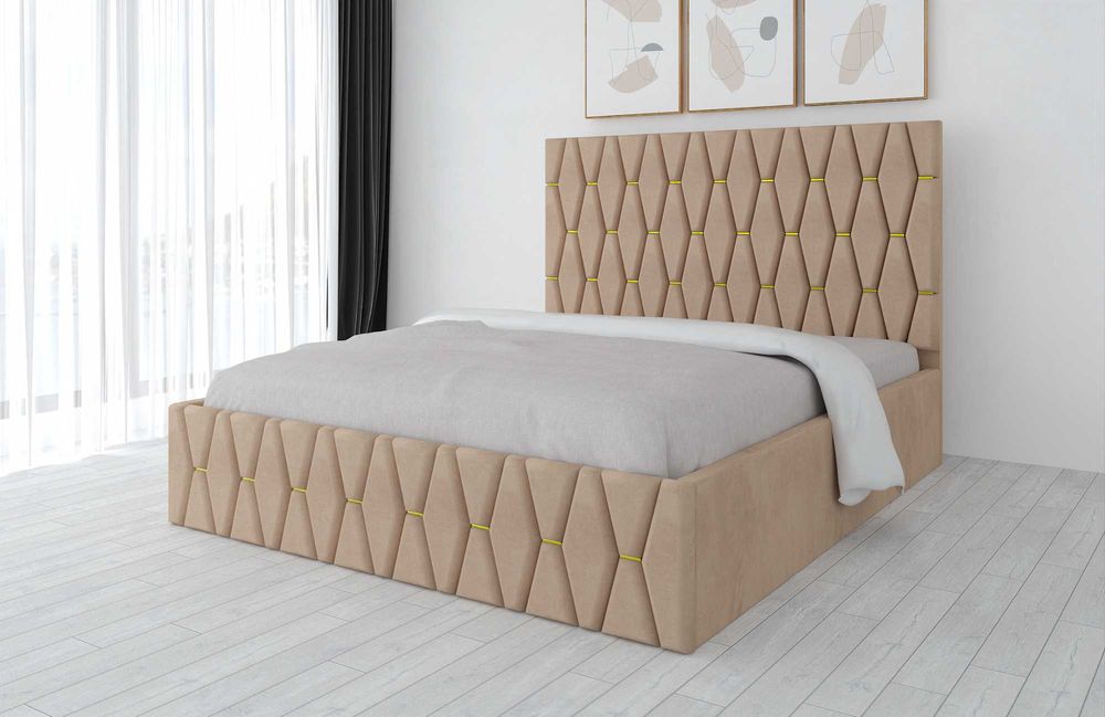 Paturi Tapitate Ieftine Gri Maro Verde Alb Negru Turcoaz Bej K47