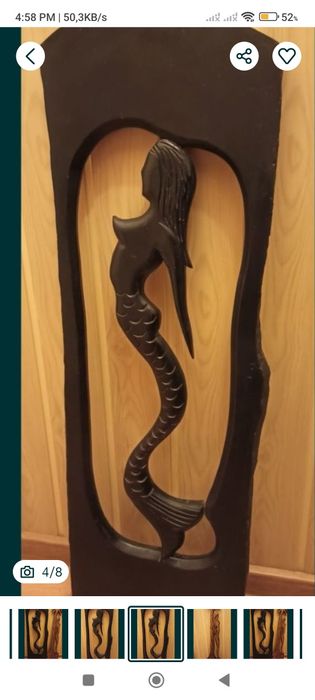 Sculptura manuala in lemn