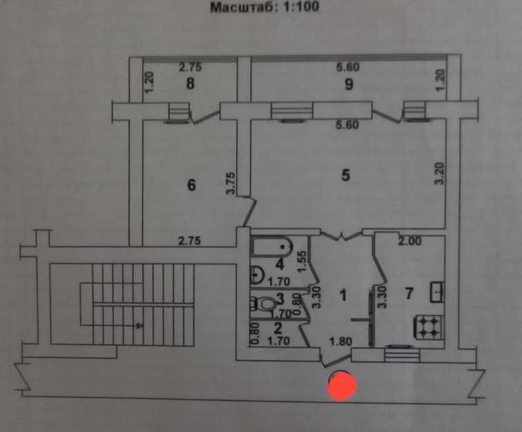 Продается квартира, 2/4/4 Дархан Новомосковская, с новым евроремонтом