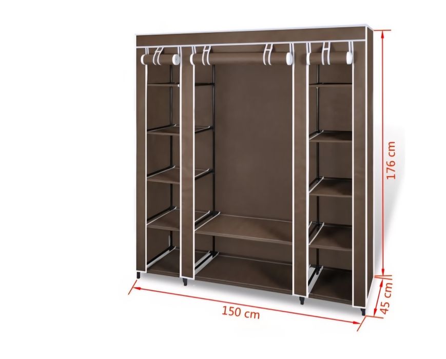 Трикрилен сгъваем гардероб