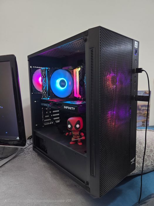 Игровой пк, 10400f, 5060ti 16 gb, 32 гб ОЗУ, 1 tb ssd, 500gb  hdd