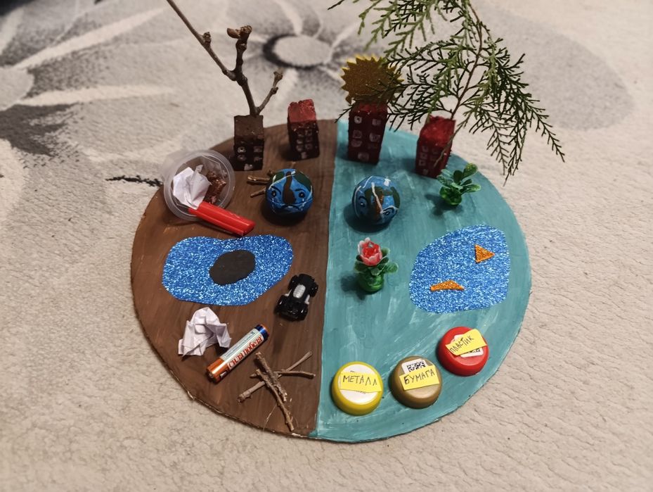 Поделки экология .