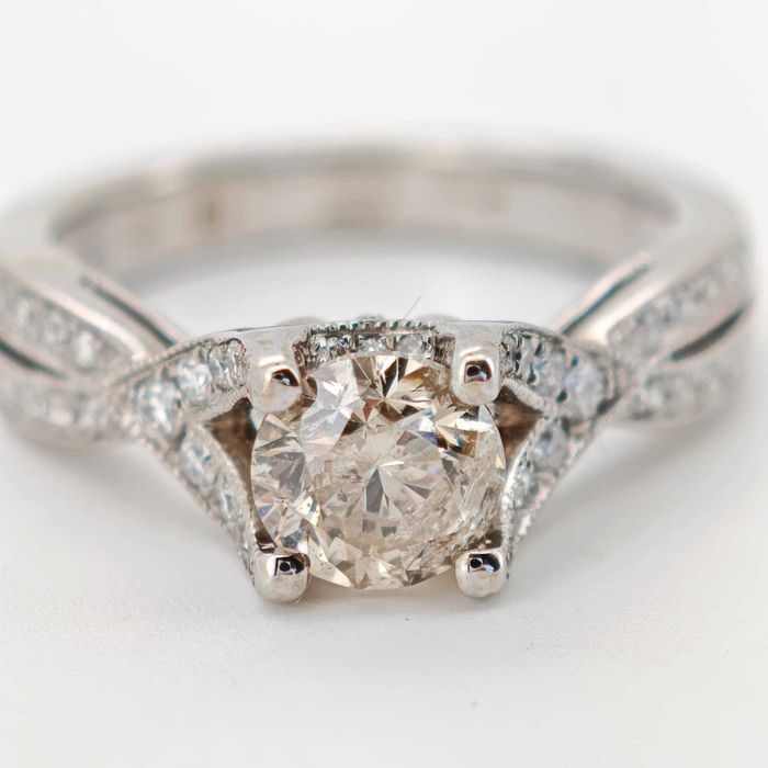 Inel logodna 14k cu diamante 1,40ct