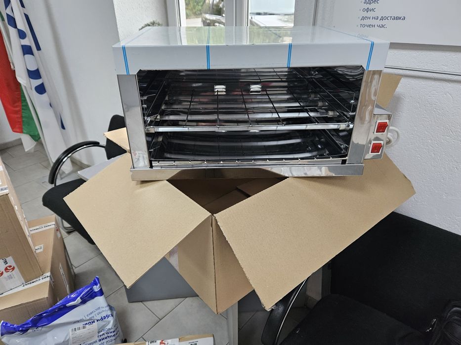 Принцесник от неръждавейка със горни и долни стъклени нагреватели