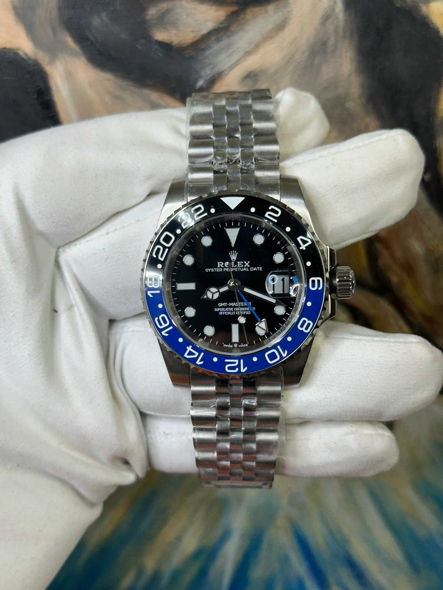 Rolex GMT Master II Batgirl 40 MM Jubilee 126710BLNR