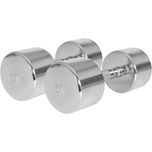 Set de 2 Gantere cromate cu greutate fixa 30 KG - 2 x 15 KG