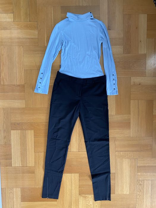 Pantaloni lână office 36 negri