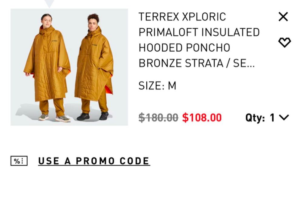 ADIDAS панчо. унисек