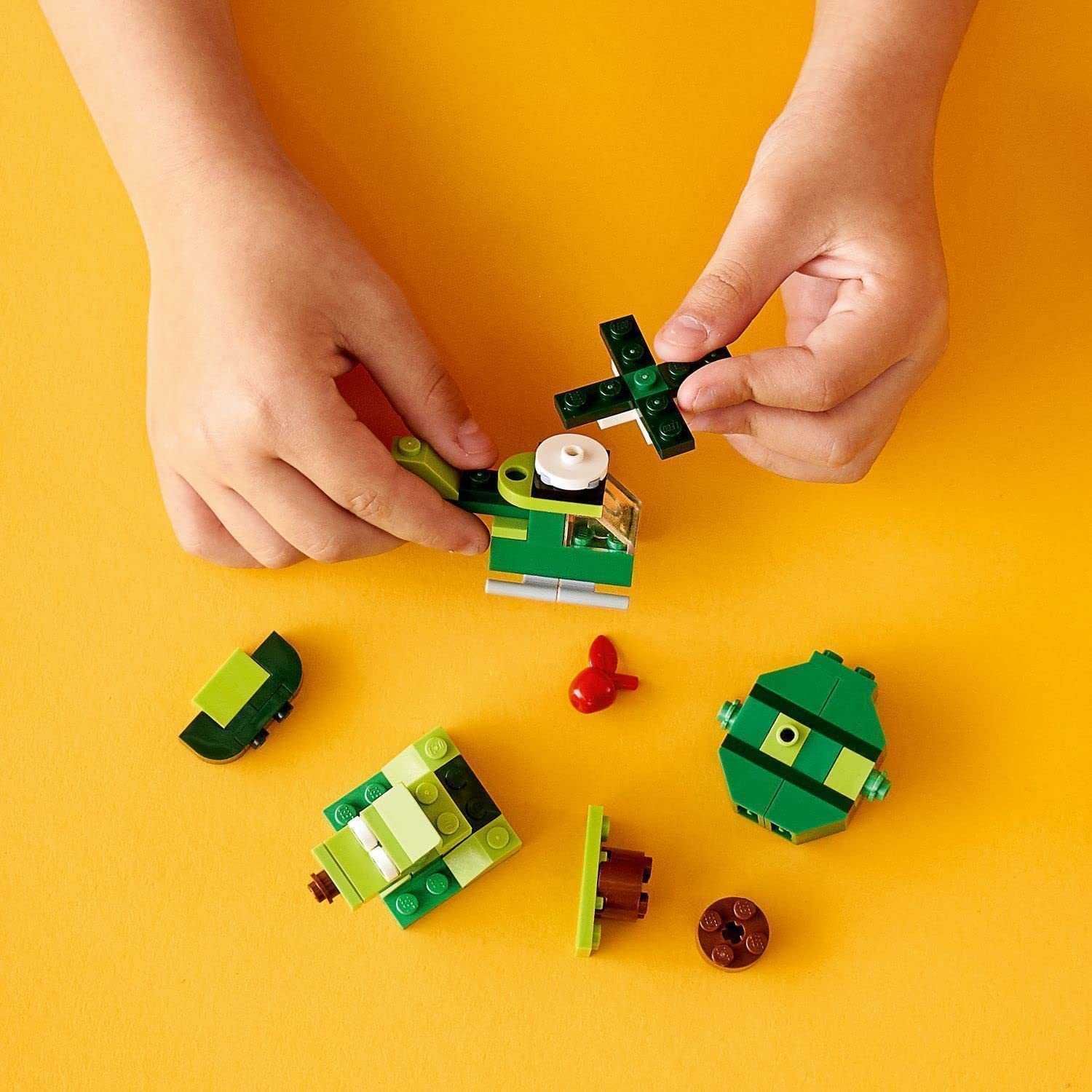 НОВИ! LEGO® Classic 11007 - Зелени творчески тухлички