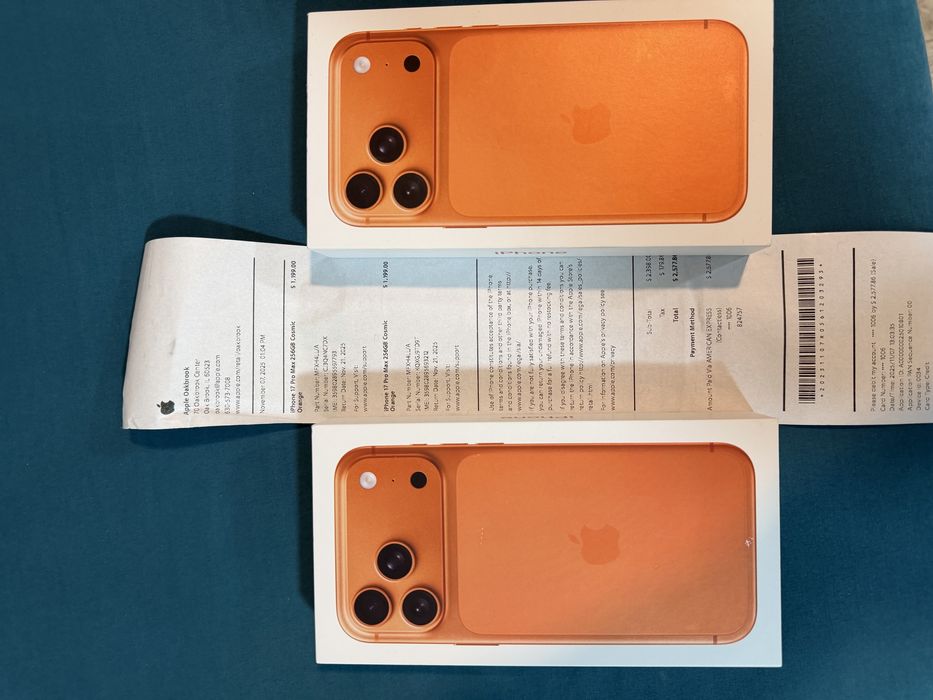 IPhone 17 pro max 256gb sigilant orange