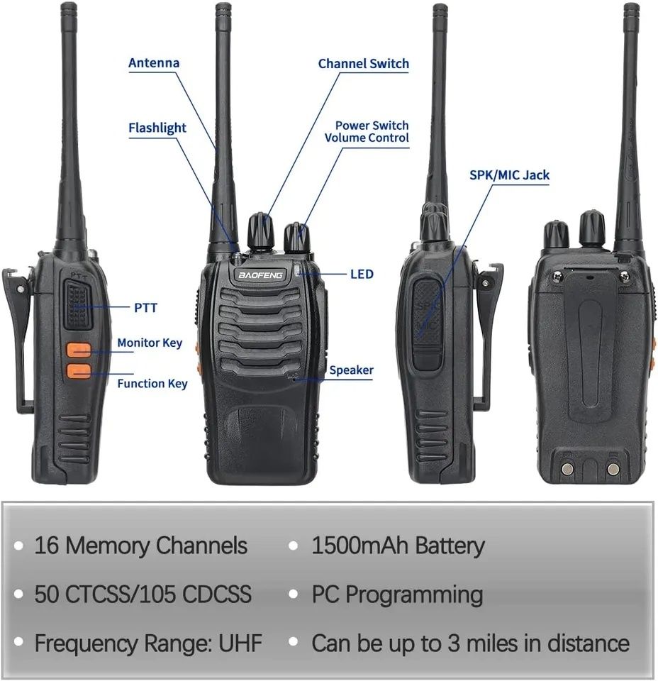 Vand set 2 statii walkie talkie 5km