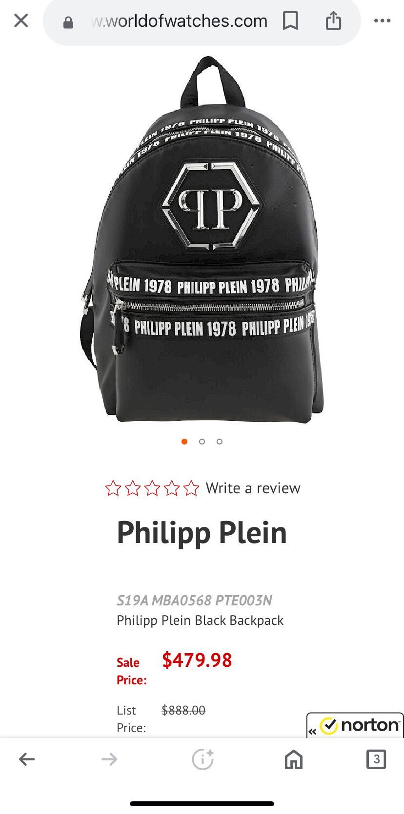 Philipp Plein оригинална, голяма раница
