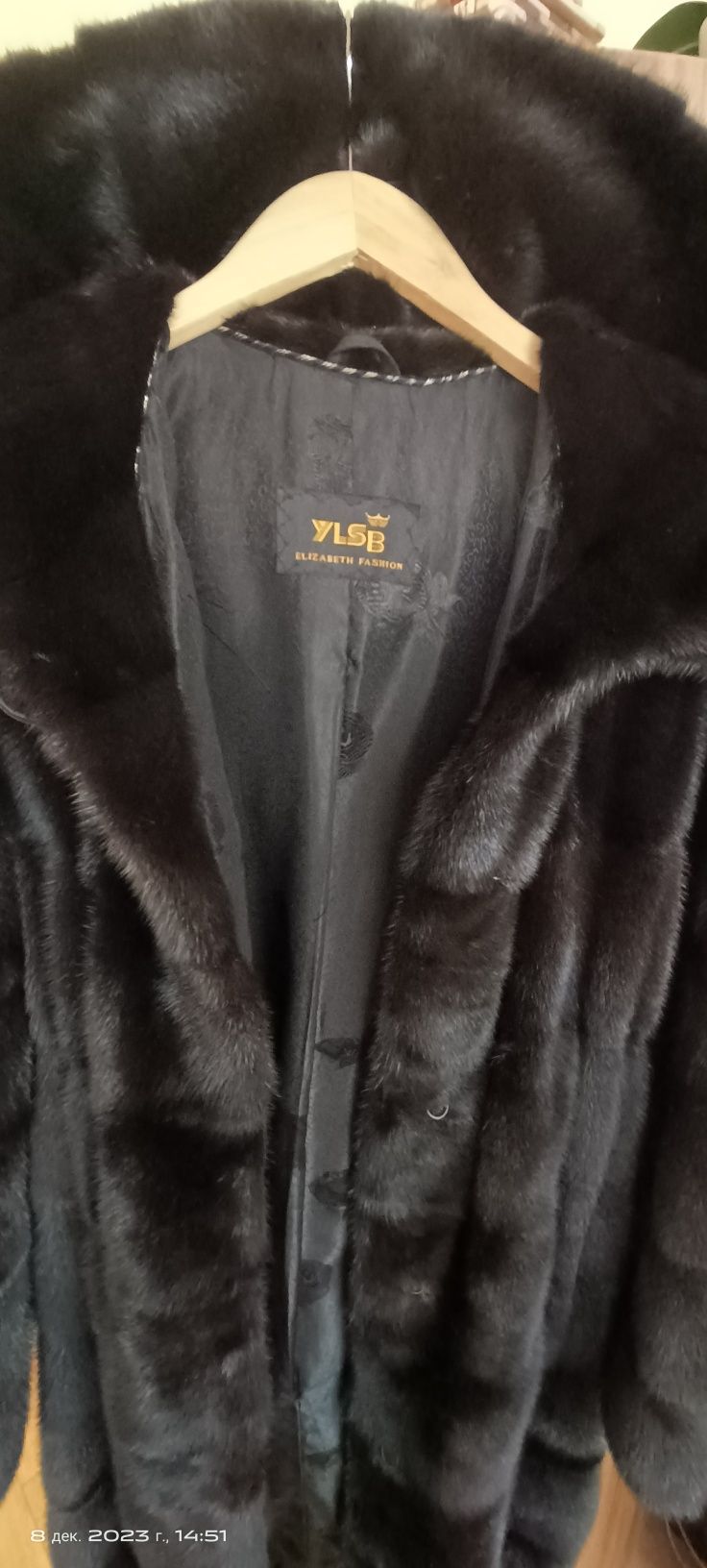 VIP палто от естествена кожа (vison- норка).