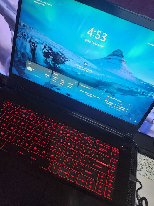Laptop gaming performant MSI THIN GF63 512gb Stocare 16gb ram