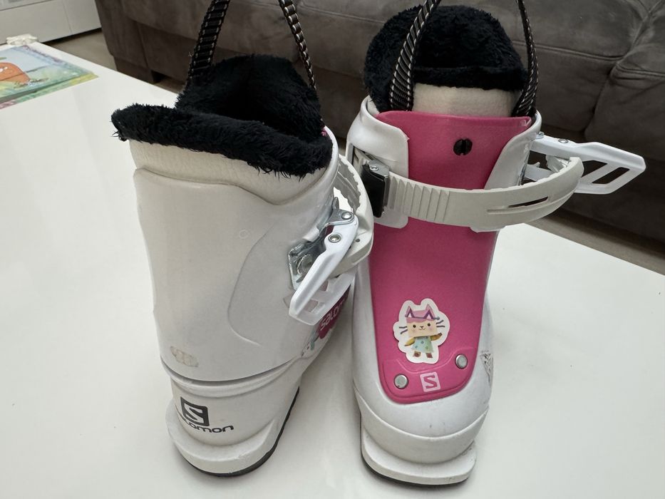 Vand clapari Salomon T1 Alb Roz - marime 15/16 (25-26) 208mm