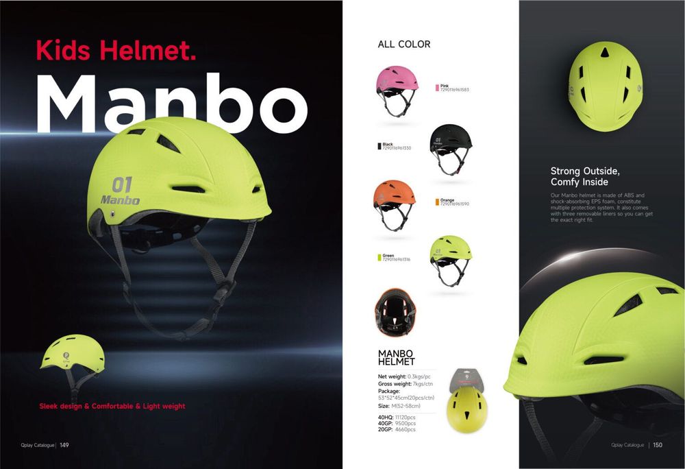 Детский шлем QPlay Manbo Helmet – комфорт и безопасность в одном!