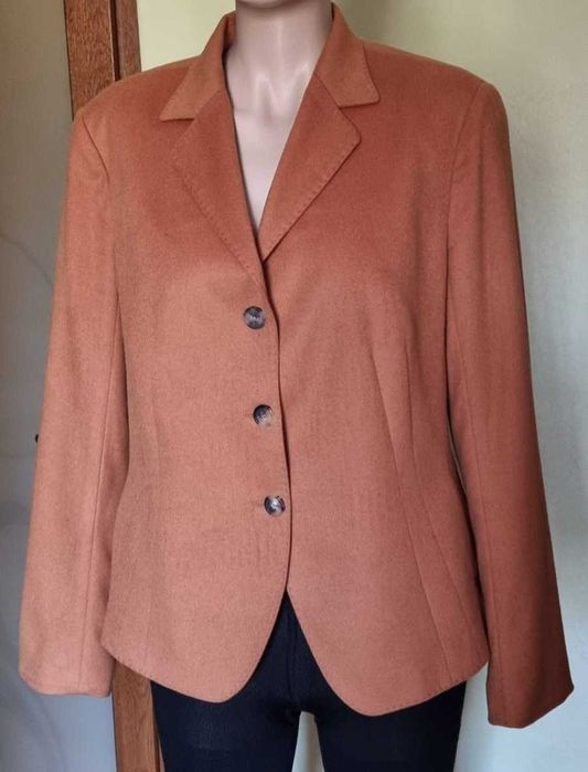 Blazer/sacou Windsor, angora 60%, lana 40%, bej camel, marimea m-l