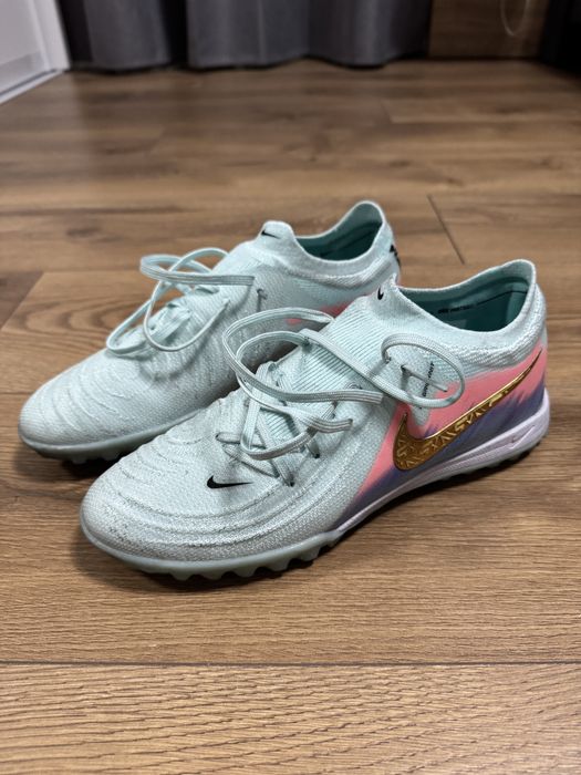 Ghete sintetic Nike Phantom GX II Elite TF Green/Blue/Orange