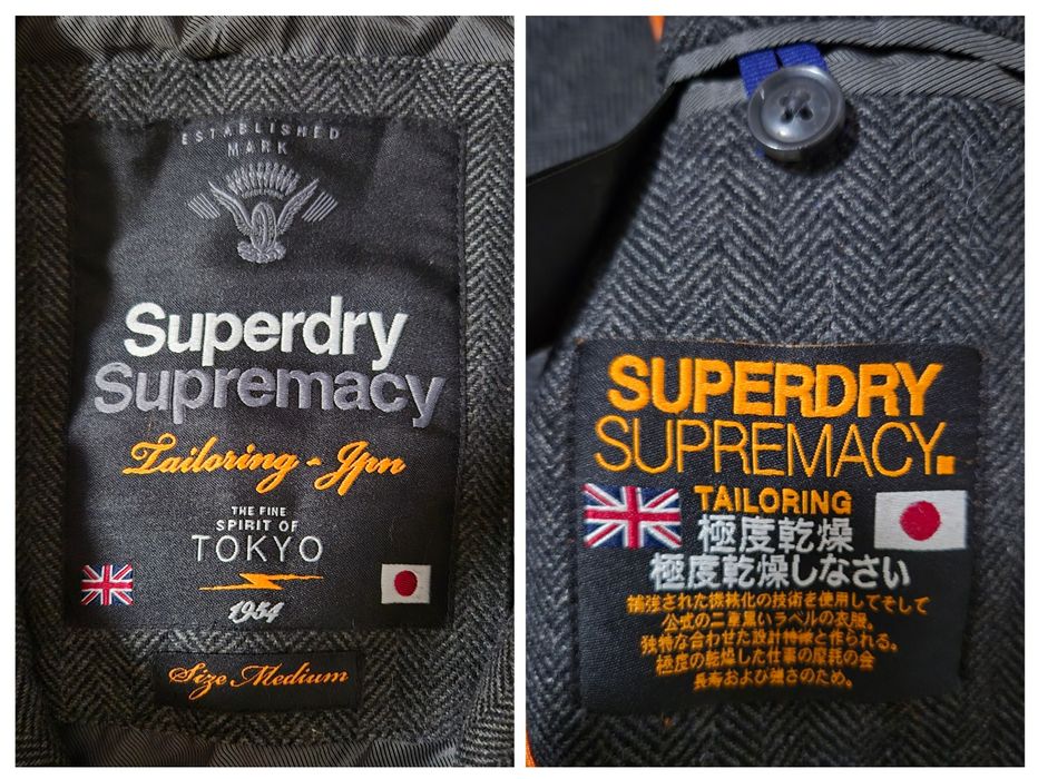Palton Premium Superdry Supremacy, Lână, Bărbați - M