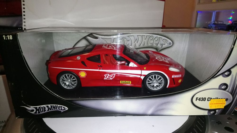 Ferrari F430 challenge, 612 Scaglietti 1:18 Hot wheels Mattel