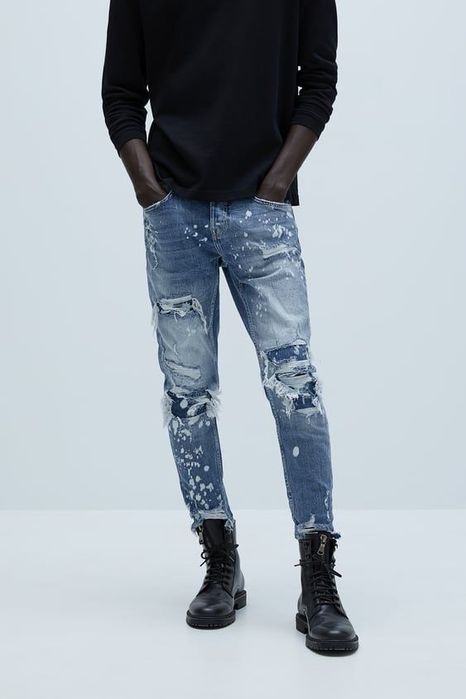 Накъсани дънки Zara / Зара 44 размер