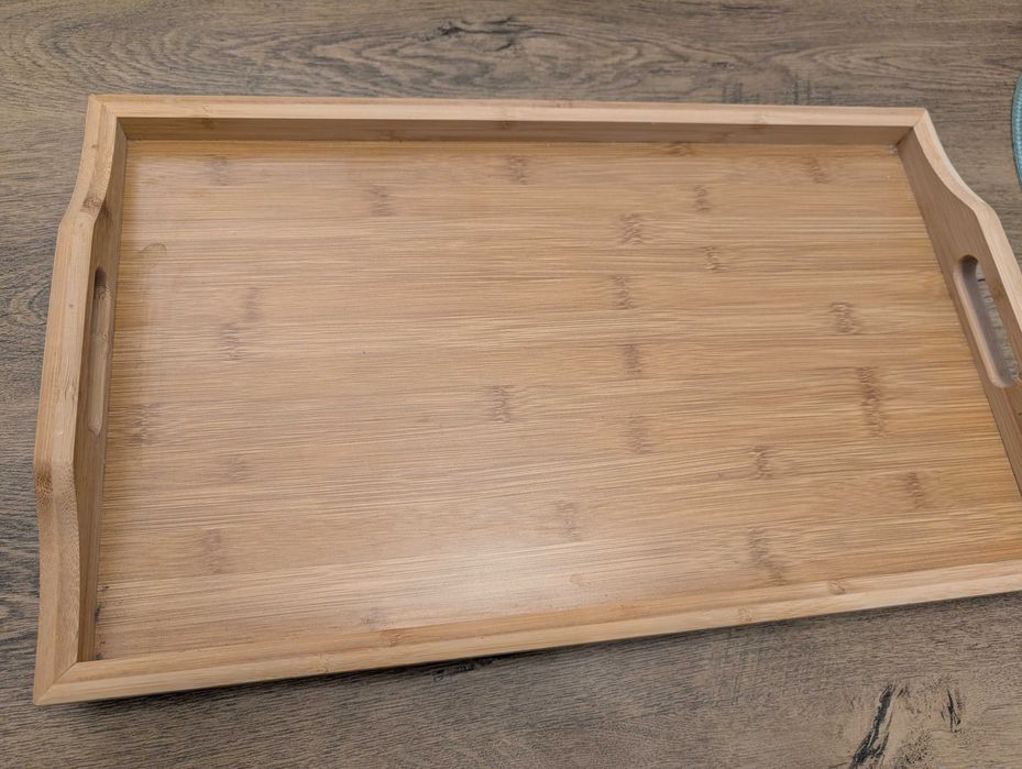 Tava lemn pentru mic dejun/picnic cu picioare pliabile