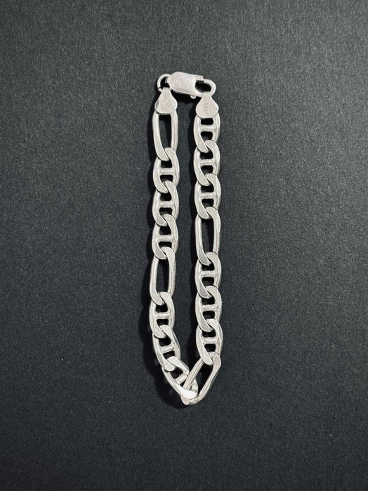 Brățară bărbătească din argint 925 - 21g, 8mm lățime, 18cm lungime