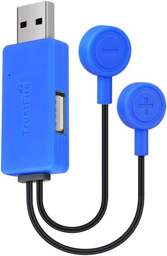 Магнитно USB зарядно за литиево-йонна батерия и мобилен телефон