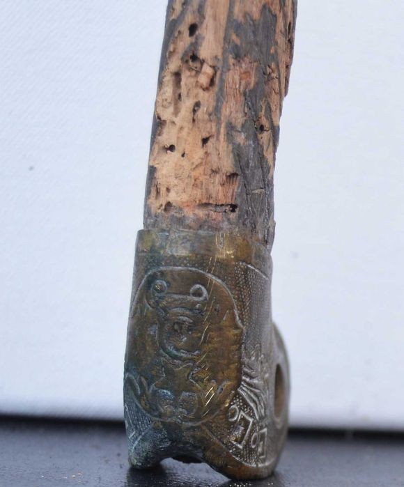 Maner vechi din alama / bronz Cazaceasca - Rusia Sabie Shashka 1934