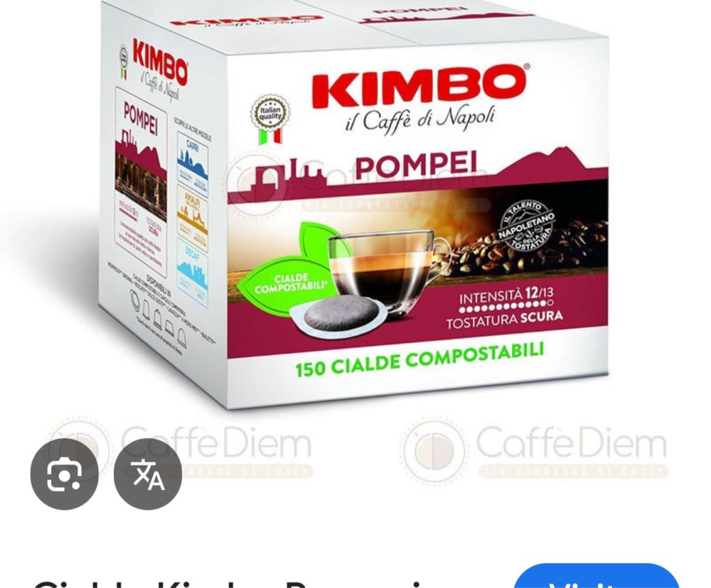 Kimbo ТОП ЦЕНА 150бр. кимбо хартиени дози чалди cialde pods