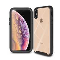 Husa plus folie de plastic pentru iPhone XS Max - Black