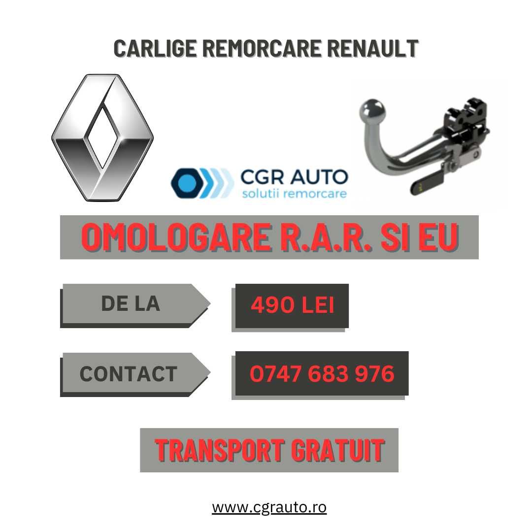 Carlige remorcare Renault omologate, premium