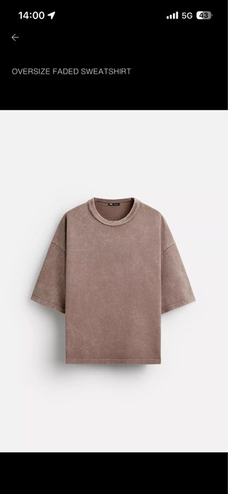 Zara тениска cropped