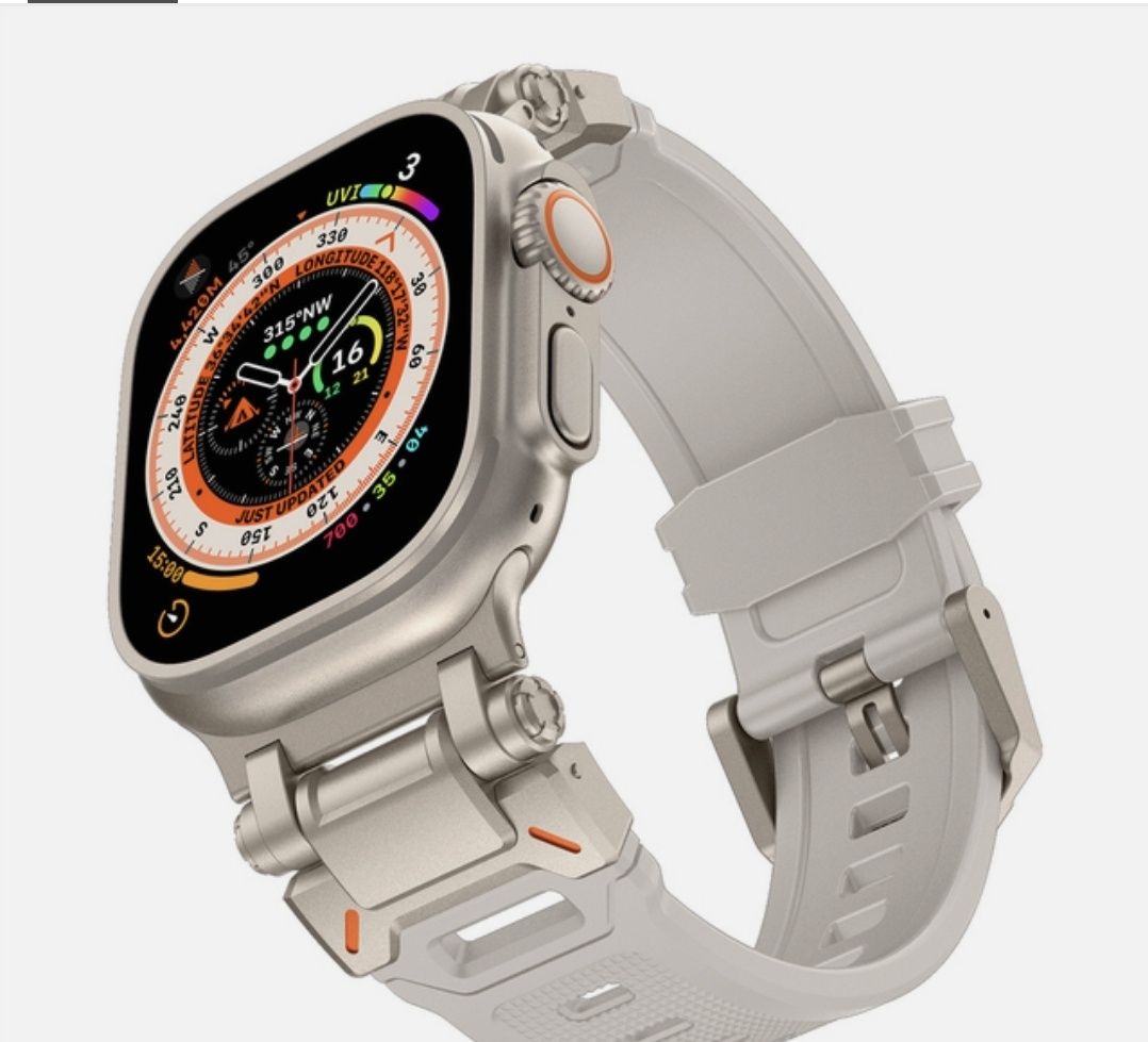 Силиконовый ремешок для apple watch 42,44,45,49 мм