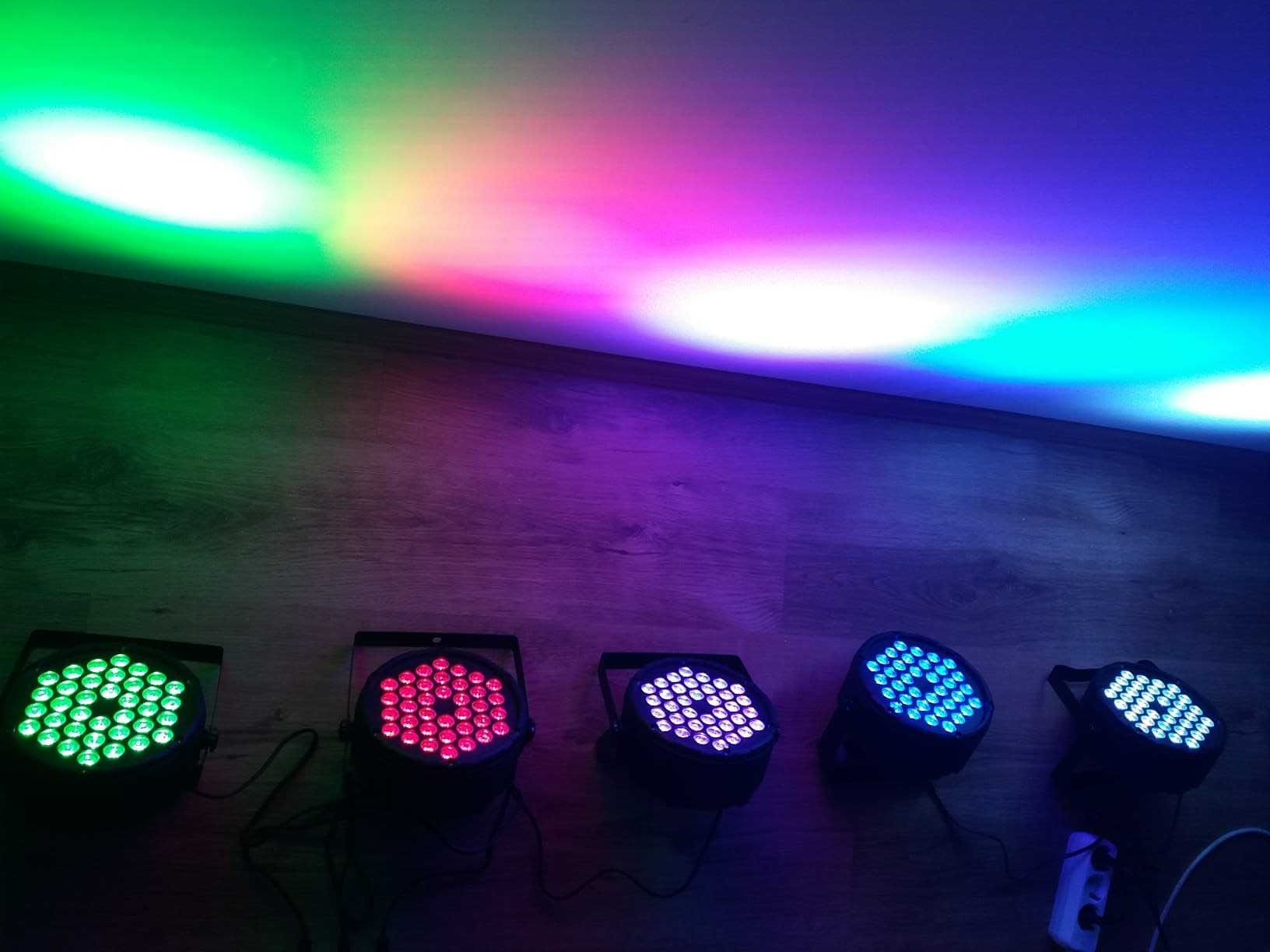 Proiector Disco 36 LED-uri * Lumini PARTY * Lumini Club * SENZOR SUNET
