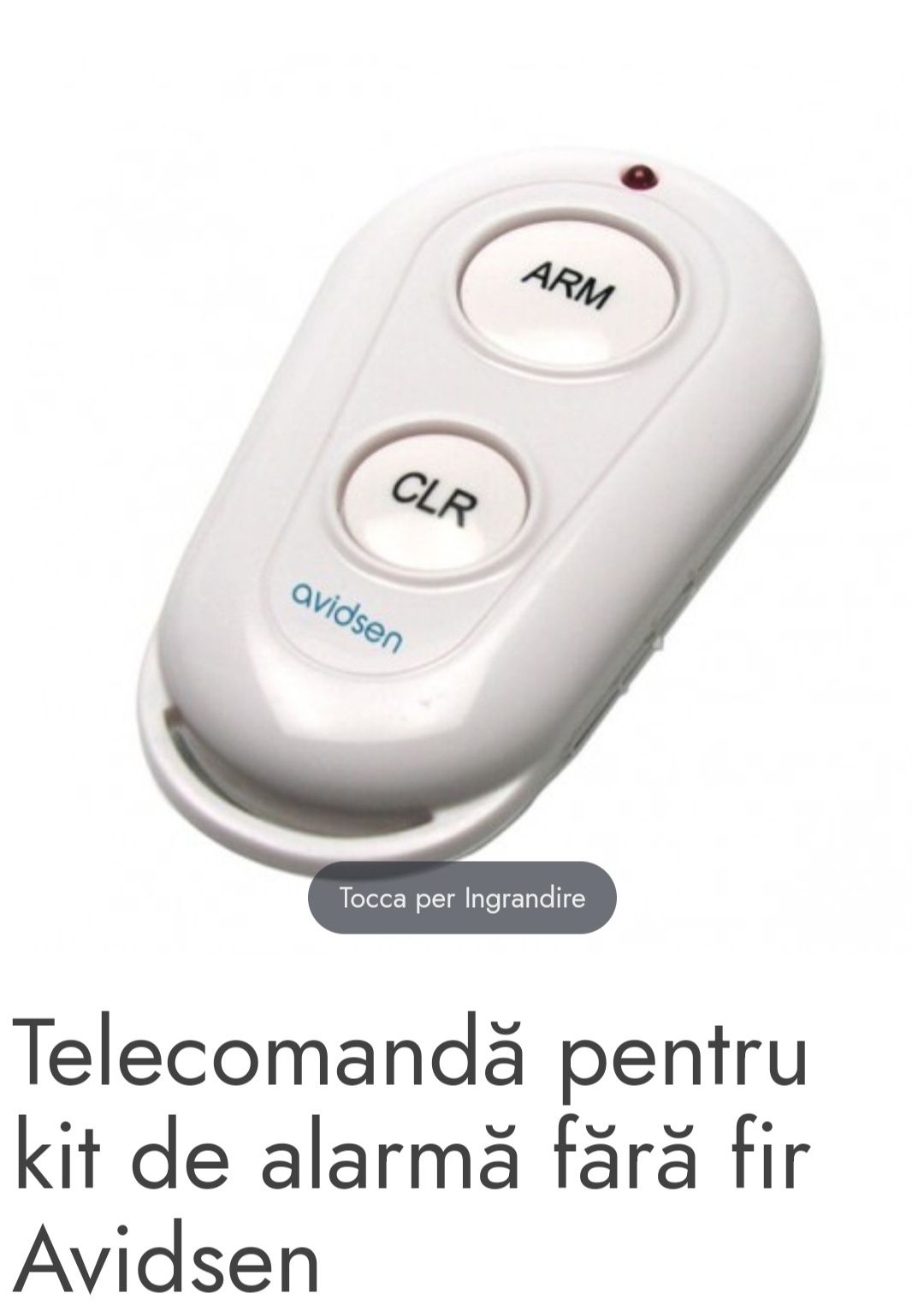 Telecomanda suplimentara alarma