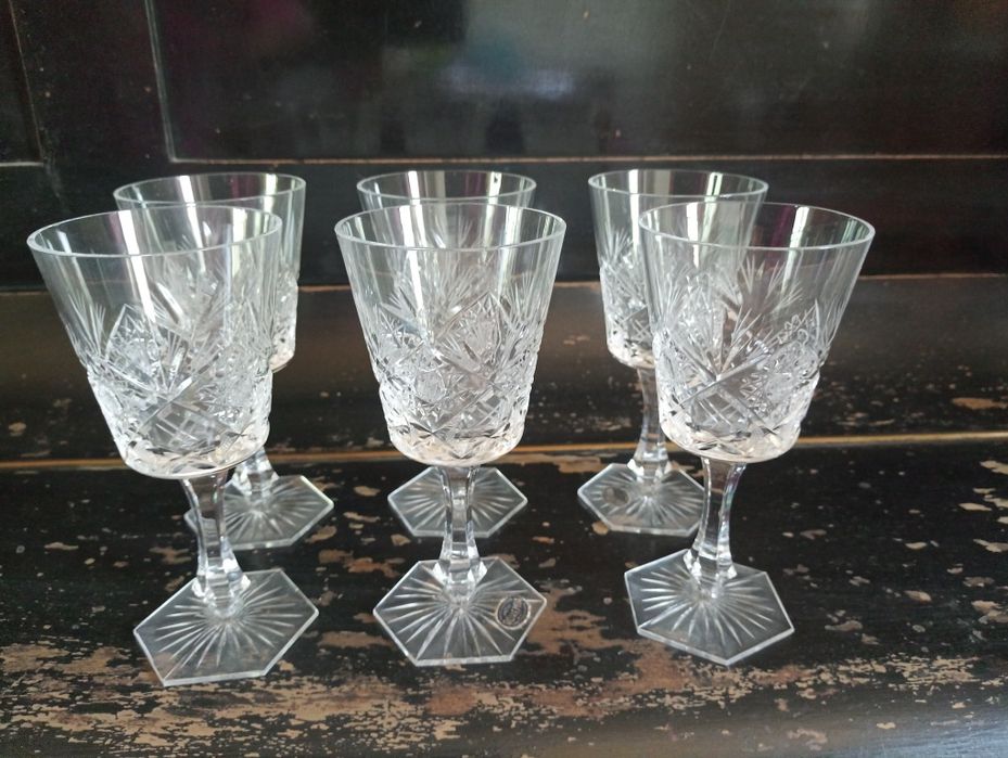 Хрустальные фужеры Чехословакия
