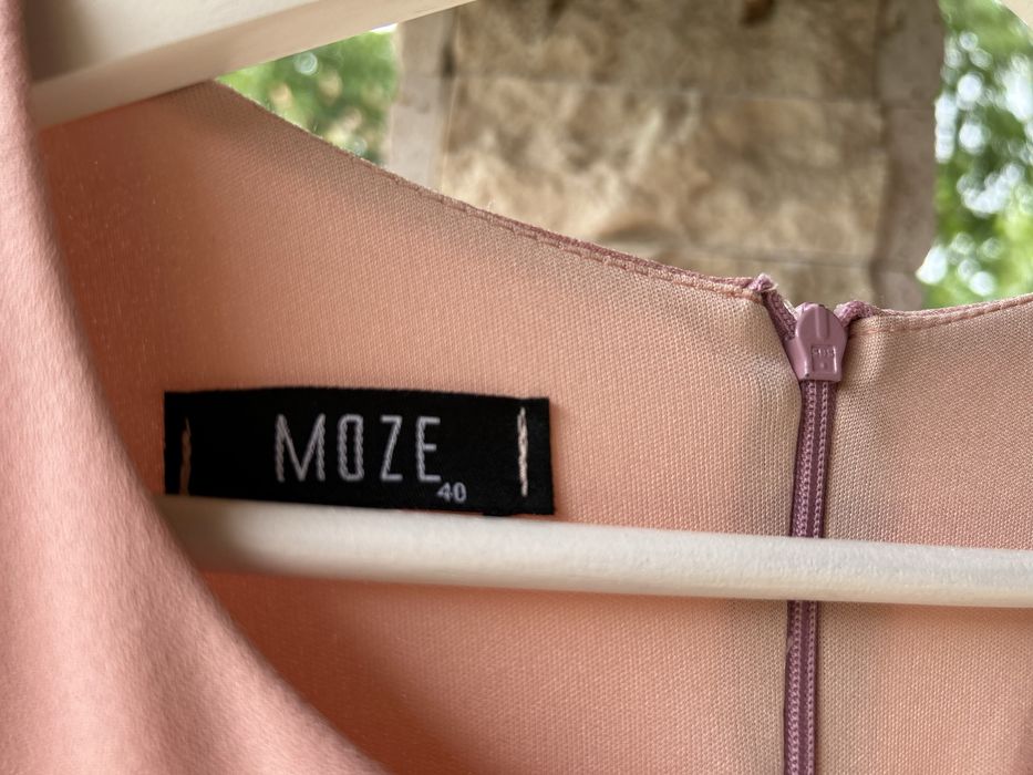 Rochie elegantă roz prăfuit – L (40)