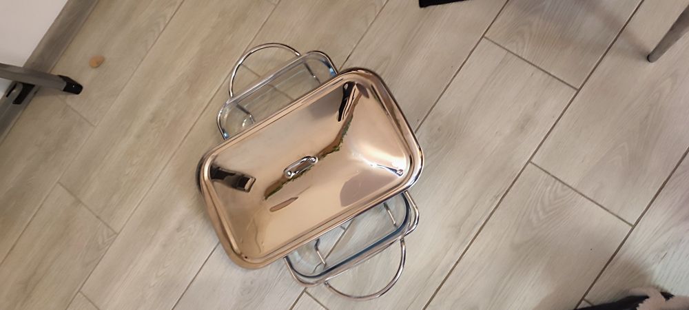 Vas termorezistent, cu incalzitor pentru mancare, 3 l, Sabinex