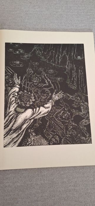 Mapă de artă ce conține 20 de gravuri în lemn realizate de Gy. Szabó