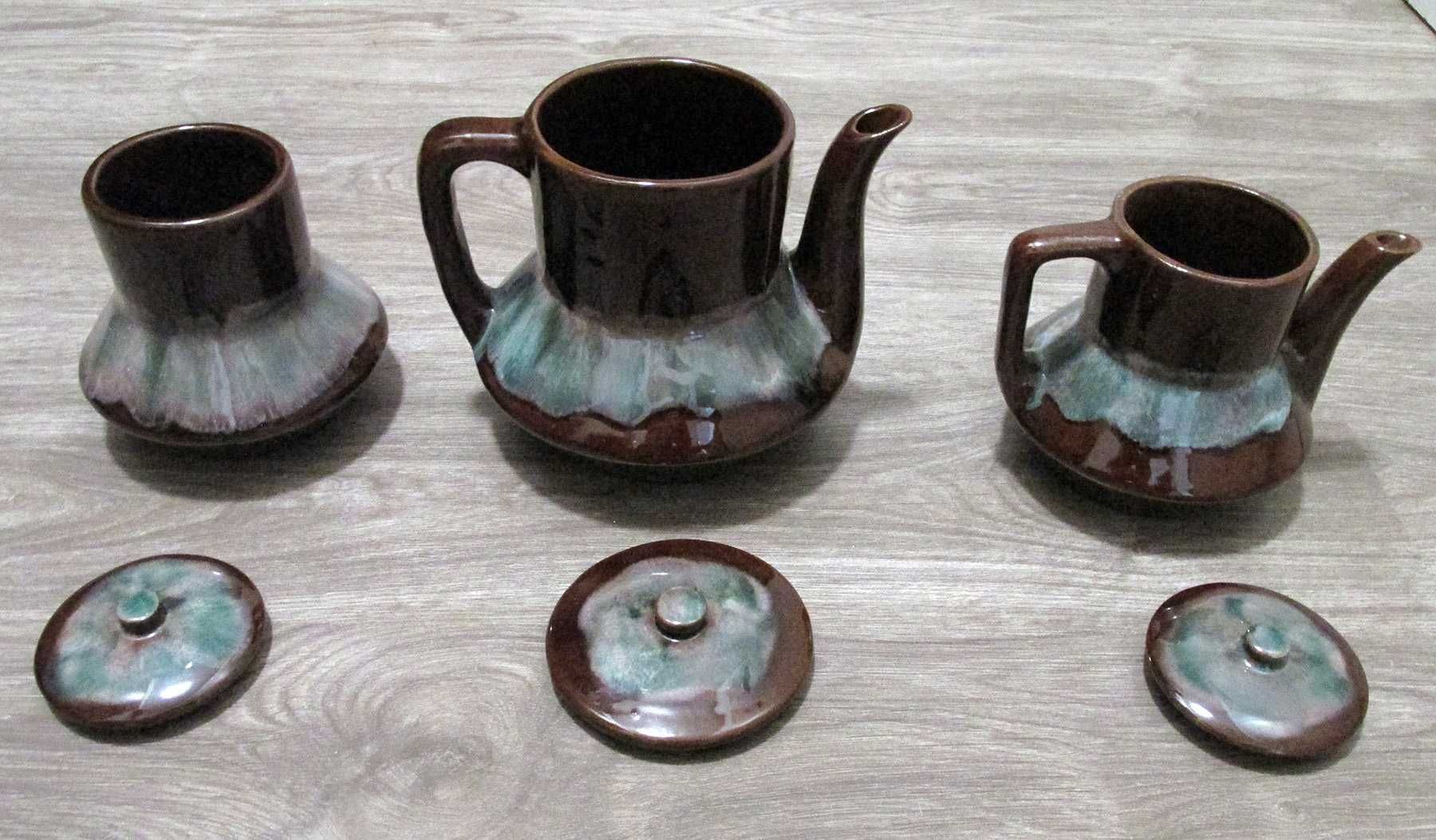Красив български антикварен комплект за чай