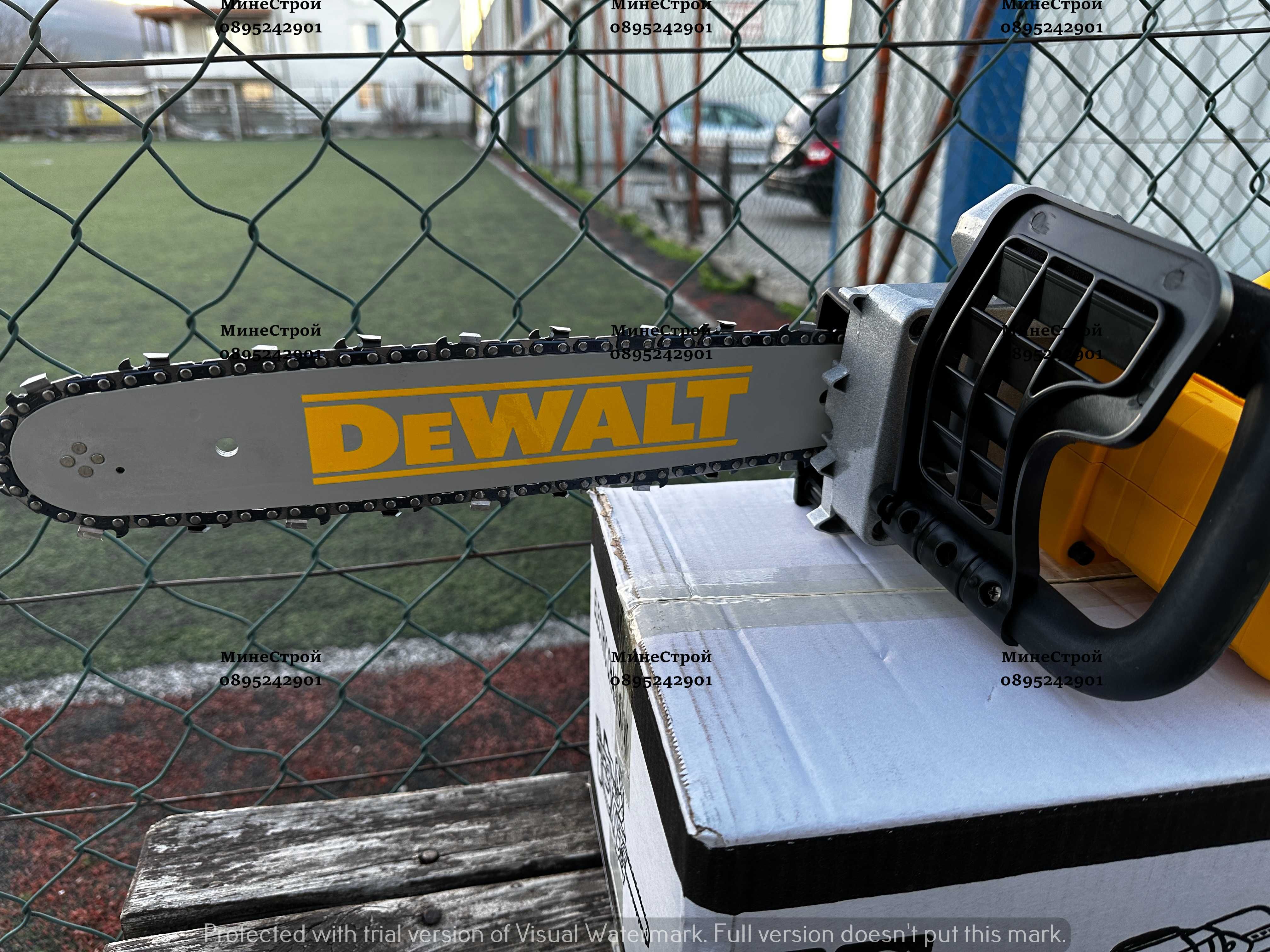 Акумулаторна Резачка за Дърва DeWalt 36V 6.0AH Верижен Трион Девалт